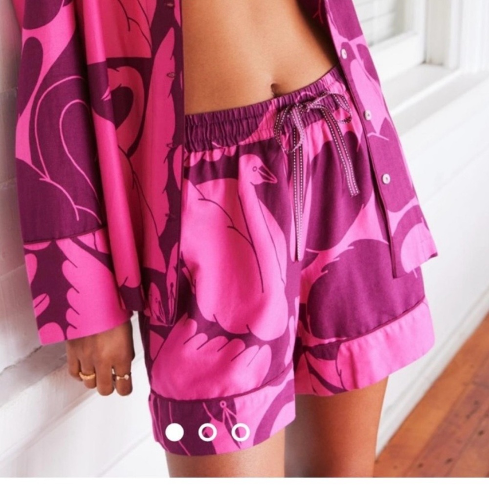 Cecilia Pettersson for Anthropologie purple swan shorts - Picture 2 of 12